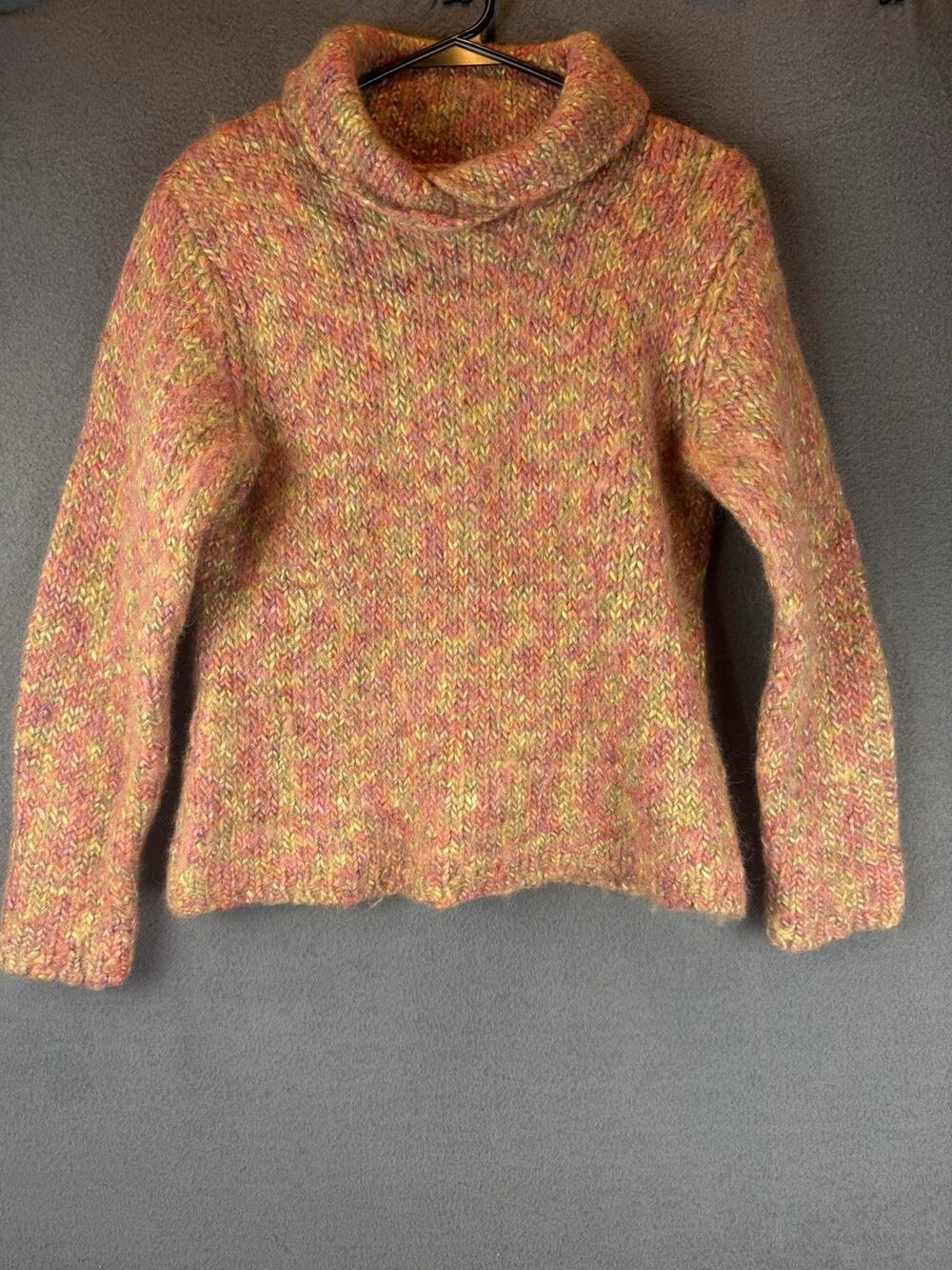 Talbots Multicolor Marled Turtleneck Sweater